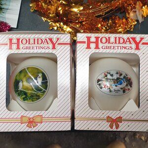 Spike O Dell Christmas ornaments baubles 2004 and 2006